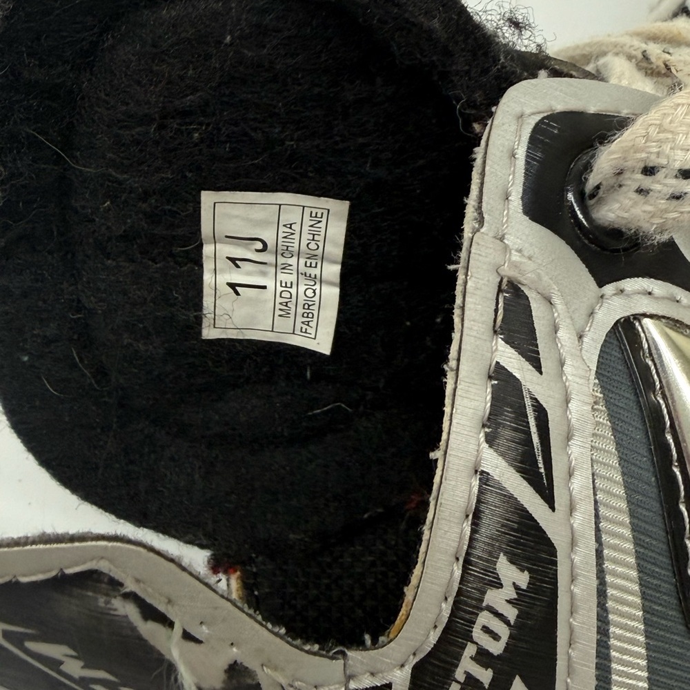 Kids Black and White Snow Boots